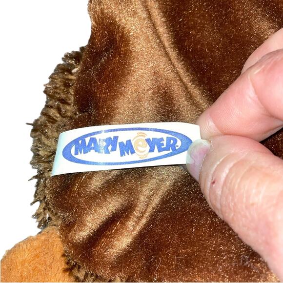 Mary Meyer Moose Plush Beanie Stuffed Animal Antlers Forest Nursery Shower 11” - Picture 6 of 10